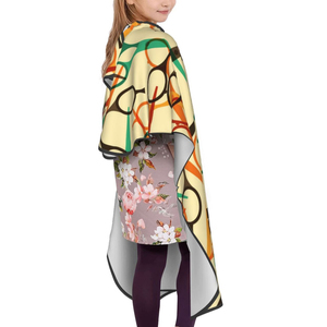 Cape de Salon pour Enfants Légère Imperméable Tissu de Coiffure Haute Qualité Vente en Gros Couleur Unique 2026 - Product Image 2