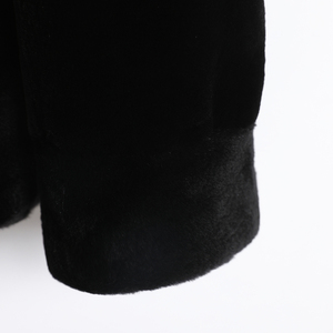 OEM Men's Winter Black Zipper <b>Fur</b> <b>Jacket</b> With Brown <b>Hood</b> Thick Solid Casual Coat For Men - Product Image 3
