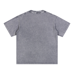 T-shirts en coton 100% de haute qualité, lavés, vente en gros, personnalisables, unisexes, t-shirts pour hommes, t-shirts pour femmes, effet délavé - Product Image 1