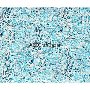Tela de Algodón 100% Ecológica, Estampada a Mano, Ligera, Hecha en India, Material Crudo Jaipur Sanganeri, Venta al Por Mayor - Product Image 6