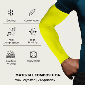 Nouvelles manches de compression légères et tendance, design personnalisé, pour hommes et femmes, manches de compression en polyester et élasthanne de haute qualité - Product Image 2