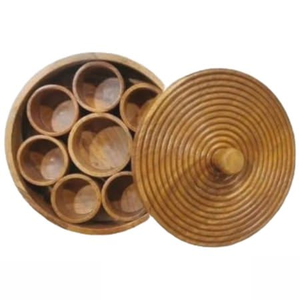 Boîte à épices en bois avec compartiments verrouillables, personnalisable - Product Image 1