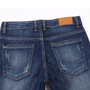 High Quality 100% Cotton Quick Dry Casual New Design Custom Stone Washed Plus Size Stretch Rip Skinny <b>Jeans</b> <b>Men</b> - Product Image 4