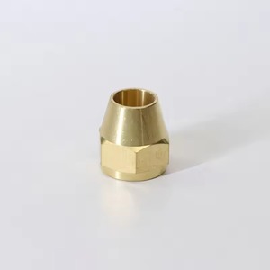 Raccord hexagonal fileté en laiton poli de 3/16, 3/8, 5/8 pouces, à 45 degrés, avec tige courte, pour tuyau basse pression, OEM/ODM équivalent - Product Image 6