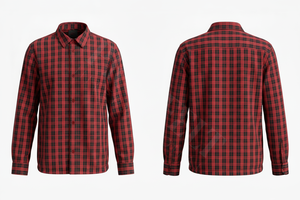 Camisa de Vestir a Cuadros de Manga Larga para Otoño y Primavera, Personalizada, Ajustada, de Algodón, con Estampado a Cuadros, Hecha a Medida para Oficina - Product Image 5