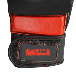 Gants de MMA en cuir souple, structure à paume ouverte, antidérapants, avec sangle de poignet réglable pour un contrôle naturel du mouvement, parfaits pour - Product Image 5