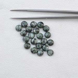 เซราฟีไนต์ธรรมชาติ6มม. เจียระไนแบบหลวมจากอัญมณีกึ่งมีค่าผู้ผลิตในราคาขายส่ง - Product Image 3