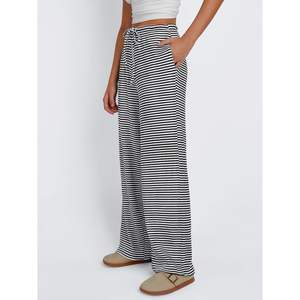 FOXA-Pantalon de survêtement à rayures côtelées pour femme, décontracté, respirant, avec cordon élastique, poches, 2025 - Product Image 4