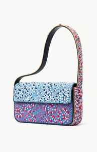 Bolso de Mano de Lujo Hecho a Mano con Cuentas de Perlas, Diseño Inspirado en Diseñadores, Color Azul, para Fiestas, con Cierre Magnético, Portátil, de Algodón/Nailon - Product Image 3