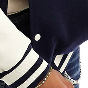 Chaquetas Varsity de Invierno de Lana Premium al por Mayor con Cierre de Cremallera y Mangas de Cuero, Estilo Universitario, Marcas de Moda - Product Image 6