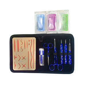 Almohadilla de sutura de alta simulación para entrenamiento médico, kit de sutura quirúrgica, instrumentos médicos, almohadilla de silicona con silicona precortada - Product Image 1