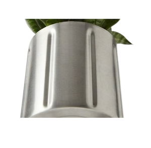 Jardinières décoratives argentées de taille moyenne pour plantes et fleurs, pots en métal pour l'intérieur et l'extérieur - Product Image 5