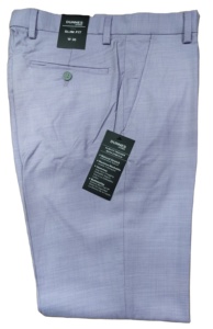 Pantalon en polyester 100% décontracté pour hommes, pantalon de costume formel d'affaires léger à haute élasticité avec devant plat taille moyenne - Product Image 5