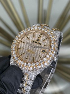 Reloj Cronógrafo Audemaarss Piguett Antiguo de Aleación de Cuarzo con Diamantes de Imitación Octogonales, Cristal de Zafiro Analógico de 2 mm y Cierre Desplegable - Product Image 2