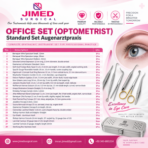 Juego Estándar de Instrumentos Oftalmológicos Manuales de Acero Inoxidable, Kit Quirúrgico Oftálmico Profesional para el Cuidado de los Ojos - Product Image 2