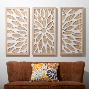 Modern Geometric Wood Wall Art Handcrafted Wood Mosaic Sculpture Hanging Eco-friendly for Luxury Living Room Office Decor Low - Product Image 3
