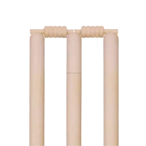 Palo de críquet de madera ZAP – Set profesional listo para jugar, palos de madera duraderos de alta calidad con bails para partidos de club, 3 palos + 2 bails - Product Image 2