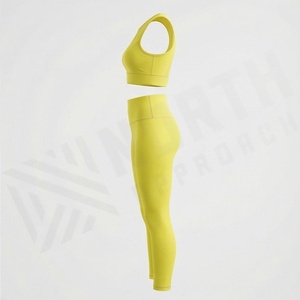 Ensemble de yoga sans couture en spandex pour femme, tenue de sport, vêtements d'entraînement, équipement de fitness - Product Image 3