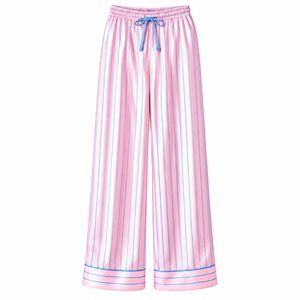 Ensemble de pyjama rayé pour femmes Gamma Phi Delta Sorority, pyjama boutonné avec pantalon à cordon de serrage, vêtements de nuit confortables, vêtements de détente douillets - Product Image 6