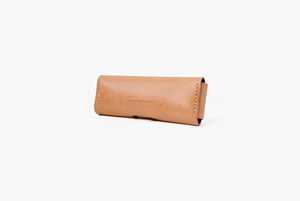 Étui à lunettes de luxe en cuir véritable, pochette souple en cuir de vachette, étui fin fait main pour lunettes de soleil de voyage, sac à lunettes LGC-0090 - Product Image 1