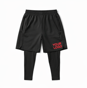 Pantalones Cortos Deportivos 2 en 1 Personalizados, Leggings de Compresión, Pantalones Cortos de Entrenamiento de Doble Capa, Pantalones Cortos Deportivos de Compresión - Product Image 3