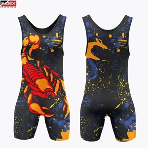 Combinaisons de lutte pour hommes à prix avantageux, logo personnalisé, légères, respirantes, pour l'entraînement et la compétition de lutte, vêtements de sport - Product Image 1