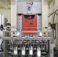 Machine de fabrication de barquettes en aluminium semi-automatique à grande vitesse et haute efficacité pour l'ingénierie asiatienne, 90 pièces/min, emballage en gros