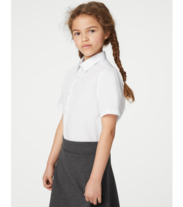 Chemises d'uniforme scolaire unisexe en gros, faciles d'entretien, coupe classique, en tissu technique durable polyester/coton, pour étudiants - Product Image 1