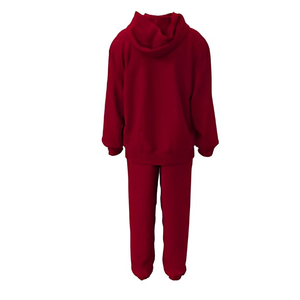 Sweatpants Hoodie Set French <b>Terry</b> Breathable 100% Cotton Tracksuit Two-Piece Matching Casual Streetwear <b>Bulk</b> Wholesale OEM - Product Image 4