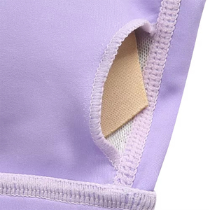 Wholesale Purple Dotted Abstract Print Sports Bra Women High Impact Gym Bra <b>Padded</b> Dry Fit Activewear Top - Product Image 6