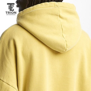 Sweat à capuche personnalisé effet délavé de qualité supérieure pour homme – Mode streetwear quotidienne – Pull tricoté pour homme - Product Image 4