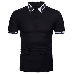 Camisas de Golf de Verano para Hombre, Color Sólido, 100% Algodón Canvas, Secado Rápido, Manga Corta, a la Moda - Product Image 2