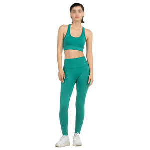 Conjunto de Yoga de Cintura Alta, Ropa Deportiva Activa, Ajuste Delgado, Logotipo Personalizado, Ligero, Moderno, de Alta Calidad, al Mejor Precio - Product Image 1
