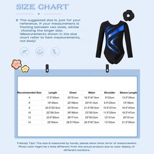 ชุดเต้นรำยิมนาสติกเด็กผู้หญิง4-14ชุด leotard พร้อมที่คาดผมชุดเต้นรำสมัยใหม่แฟชั่นการแข่งขันการแสดงบนเวที - Product Image 6