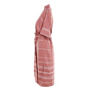 Vente en gros 100% Peignoir en coton pour femmes personnalisé luxe unisexe manches longues hôtel Spa Kimono Robes vêtements de nuit non imprimé fleuri - Product Image 3