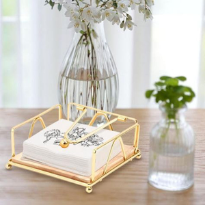 Hot Selling Gold Napkin Holder Stand for Tabletop Eco Friendly Household Decor Custom Tissue Holder Stand at Flexible Price - Product Image 3