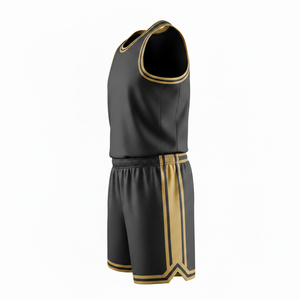 Tenues de basketball personnalisées sublimées, respirantes, à séchage rapide, pour hommes, ensemble maillot et short d'entraînement pour équipes, fabricant - Product Image 3