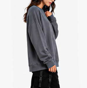 Sweat-shirts oversize tendance pour femmes, taille personnalisée, streetwear, style high street, épaules tombantes, manches longues, pull personnalisé, sweat-shirt imprimé sur mesure - Product Image 5