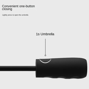 Paraguas Plegable Triple, Pequeño, Automático, Apertura y Cierre con un Botón, Resistente al Viento, Reforzado, Doble Plegado, para Publicidad/Regalo - Product Image 3