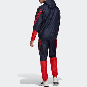 Ensemble de survêtements OEM légers en coton imprimé, coupe-vent d'hiver et pantalon de jogging, patchwork personnalisé 2026 - Product Image 3