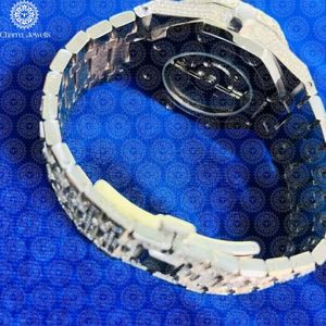 Reloj de Lujo para Hombre Charm Jewells, Acero Inoxidable, Esfera de 43 mm, Cristal, Movimiento Mecánico Analógico, Resistente al Agua 10 Bar, Fecha Automática - Product Image 4