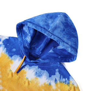 Custom SGRho <b>Tie</b> Dye Hoodie Royal <b>Blue</b> Gold Pullover Hoodie Sorority Style Long Sleeve Kangaroo Pocket University Streetwear2026 - Product Image 5