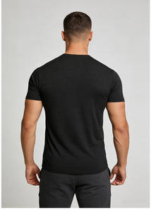 T-shirt basique en coton doux pour homme, respirant, léger, confortable, décontracté, idéal pour tous les jours, indispensable pour l'été - Product Image 5