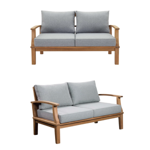 Muebles para el Hogar, Sofá de Exterior con Estructura de Madera de Teca y Cojines, Fabricación en Indonesia - Product Image 2