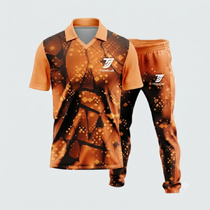 Uniforme de cricket professionnel en polyester 100% pour sublimation, personnalisable avec nom d'équipe, taille élastique, manches courtes, unisexe, prix bas, vente chaude - Product Image 6