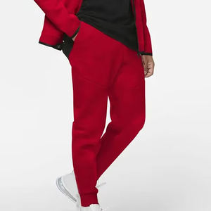 Pantalon de jogging mi-long en coton de haute qualité pour homme, avec logo personnalisé, bas élastique, délavage acide, coupe droite, léger et décontracté - Product Image 2