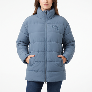 Veste d'hiver matelassée pour femme, vente en gros, manches longues, chaude, respirante, isolée, design personnalisé, tendance - Product Image 3