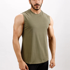 Mens Custom Eco-Friendly Breathable Sporty Tank <b>Top</b> Singlet 100% Polyester Seamless Undershirt <b>White</b> Muscle Vest - Product Image 6