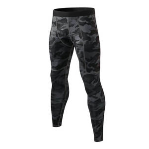 Leggings de yoga camouflage taille haute pour hommes, pantalon moulant pleine longueur avec poche latérale - Product Image 6