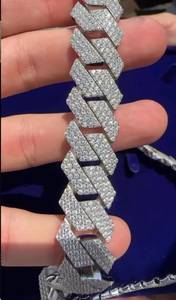 20MM 5AAA CZ Hip Hop <b>Iced</b> <b>Out</b> Long Clasp Miami Cuban Link <b>Chain</b> 14K Gold Plated Mens Necklaces Fashion Jewelry Direct Supplier - Product Image 5